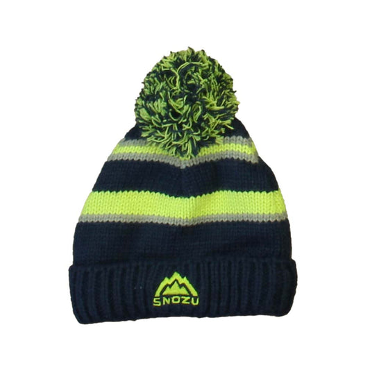 Snozu Boys Green | Navy Winter Hat Size: 2T Green | Navy
