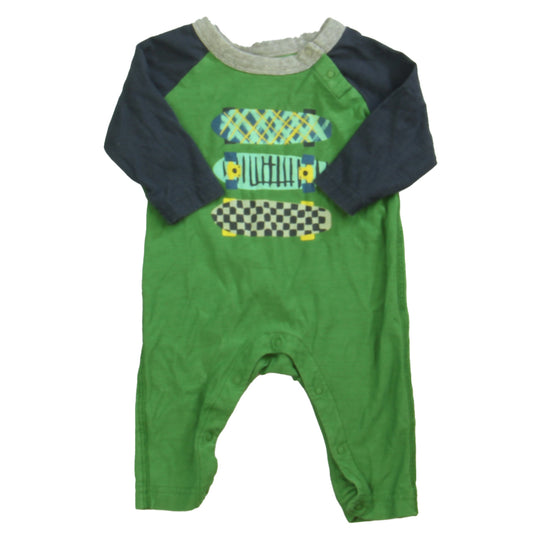 Tea Boys Green | Navy Long Sleeve Outfit Size: 0-3 Months