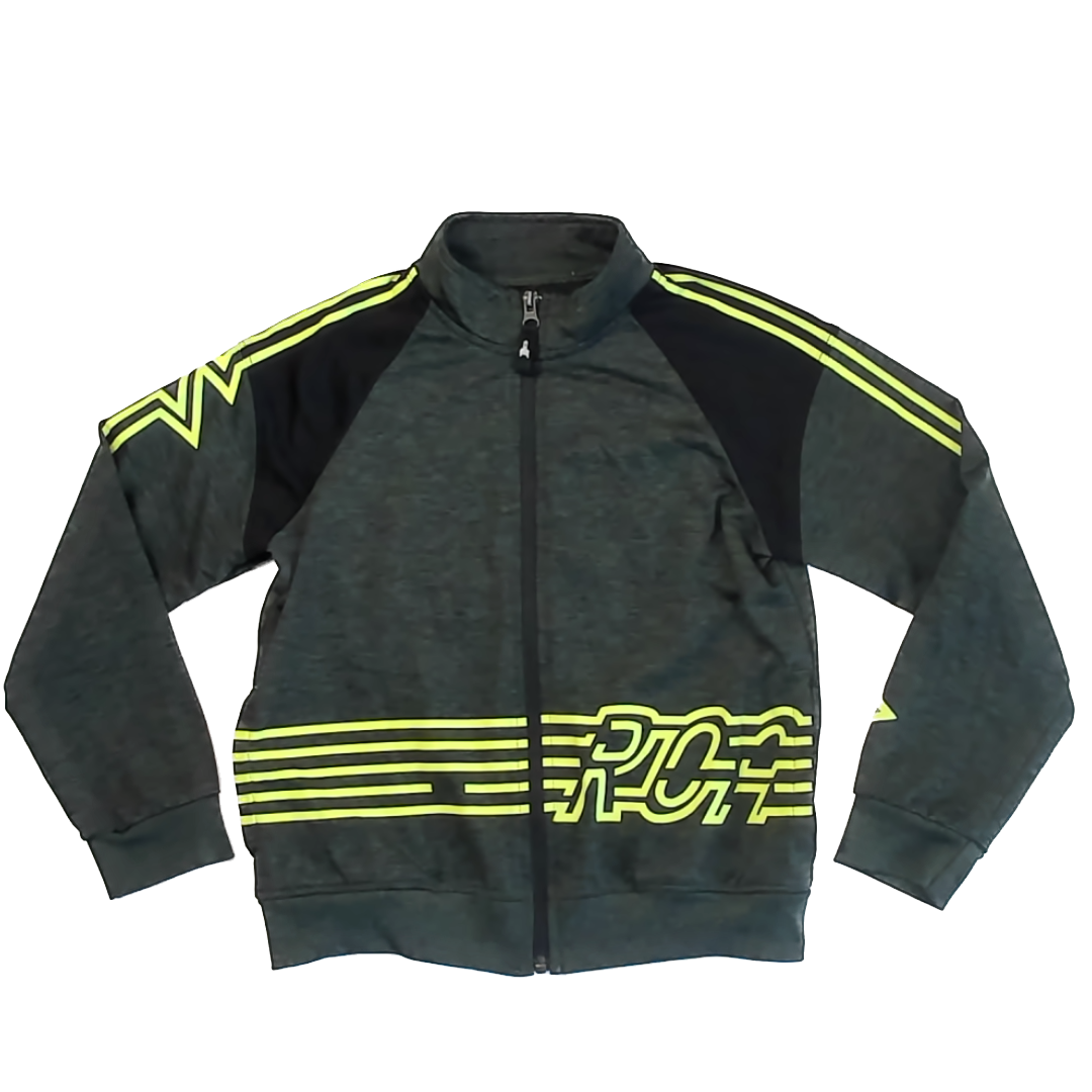 Rockets Of Awesome Boys Green | Neon Stripes Sweater Size: 8 Years Green | Neon Stripes