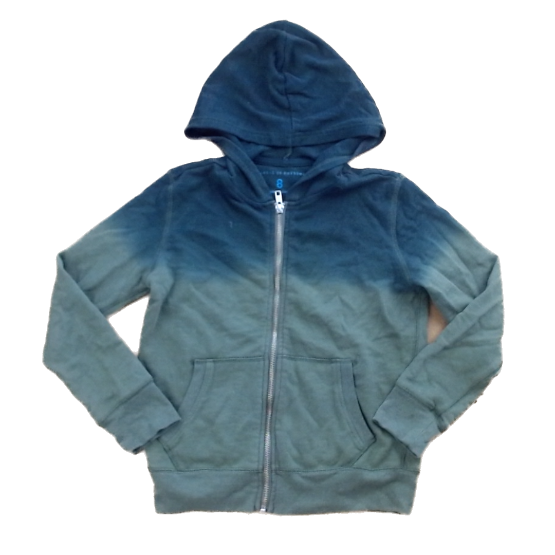 Rockets Of Awesome Boys Green Ombre Zip-Up Sweater Size: 8 Years Green Ombre Zip-Up