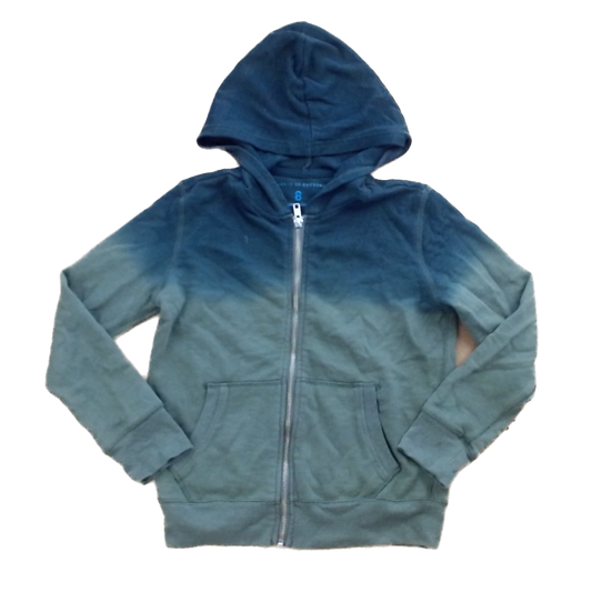 Rockets Of Awesome Boys Green Ombre Zip-Up Sweater Size: 8 Years Green Ombre Zip-Up