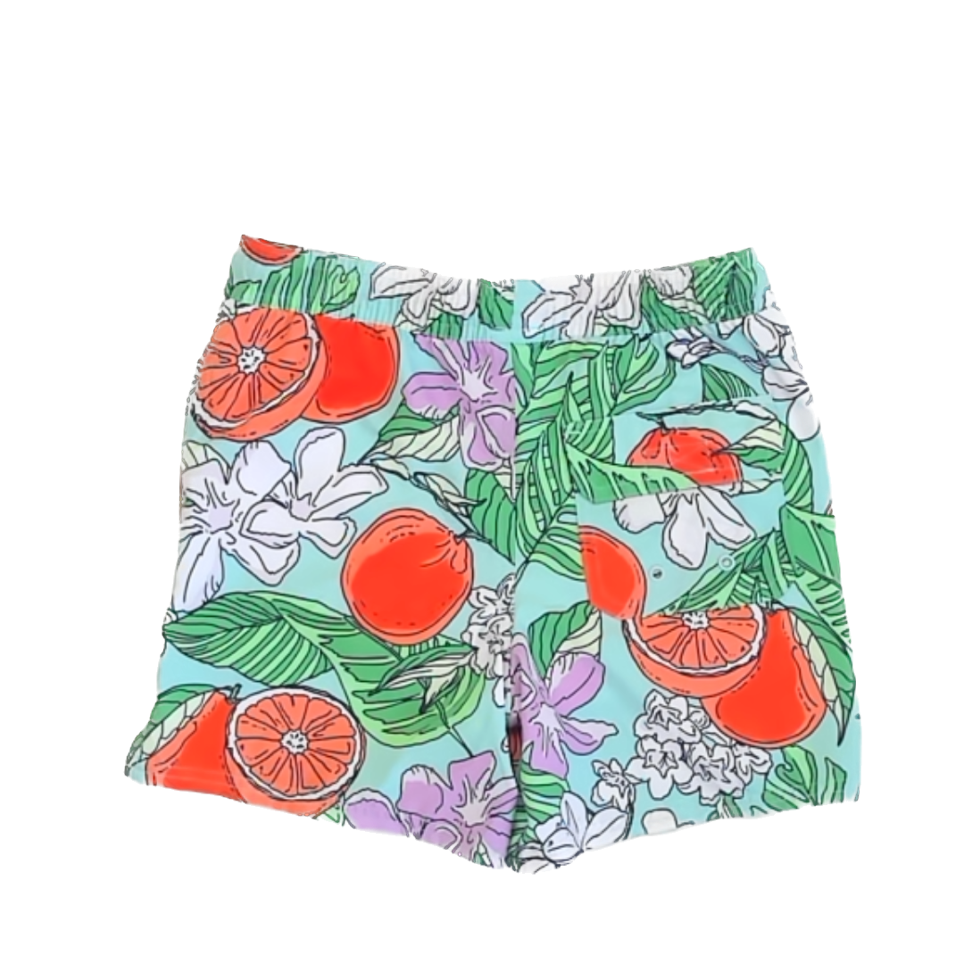 Vineyard Vines Boys Green | Orange 1-piece Swimsuit Size: 7 Green | Orange