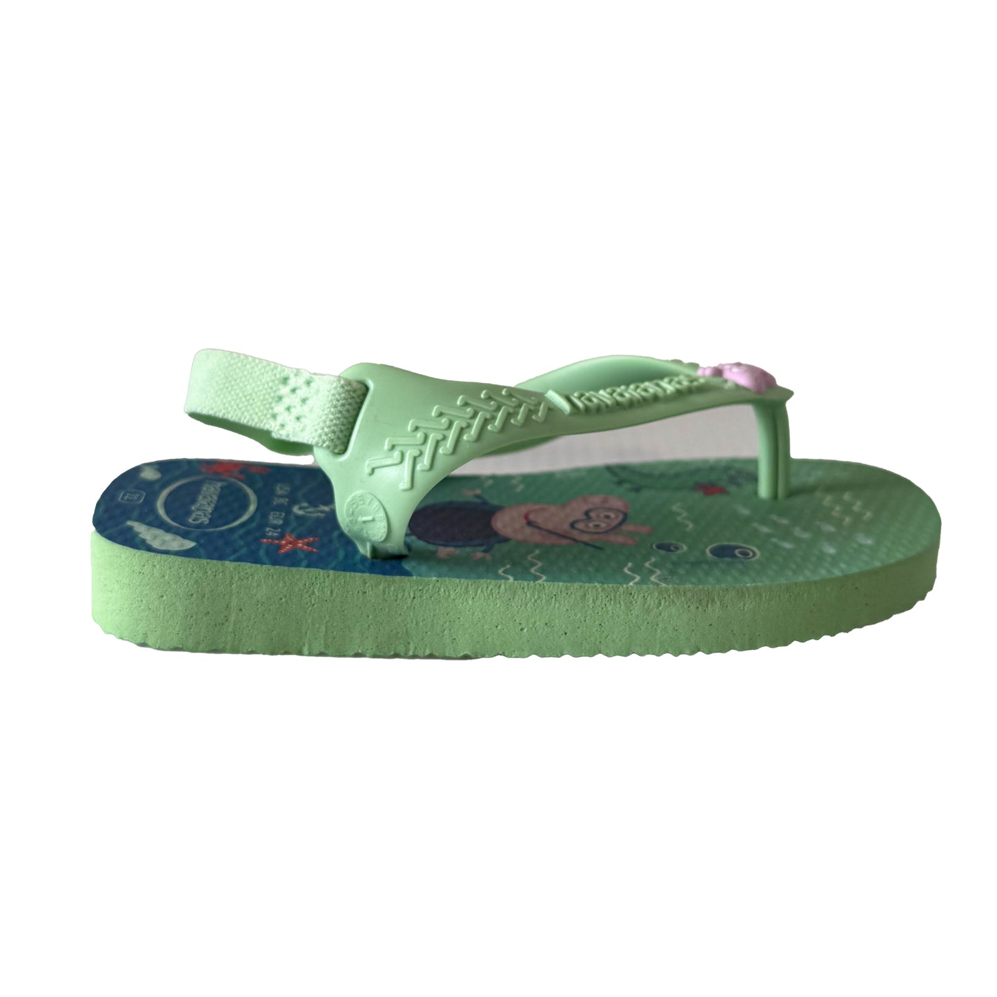 Havaianas Girls Green Peppa Pig Flip Flops Size: 8 Toddler Green Peppa Pig