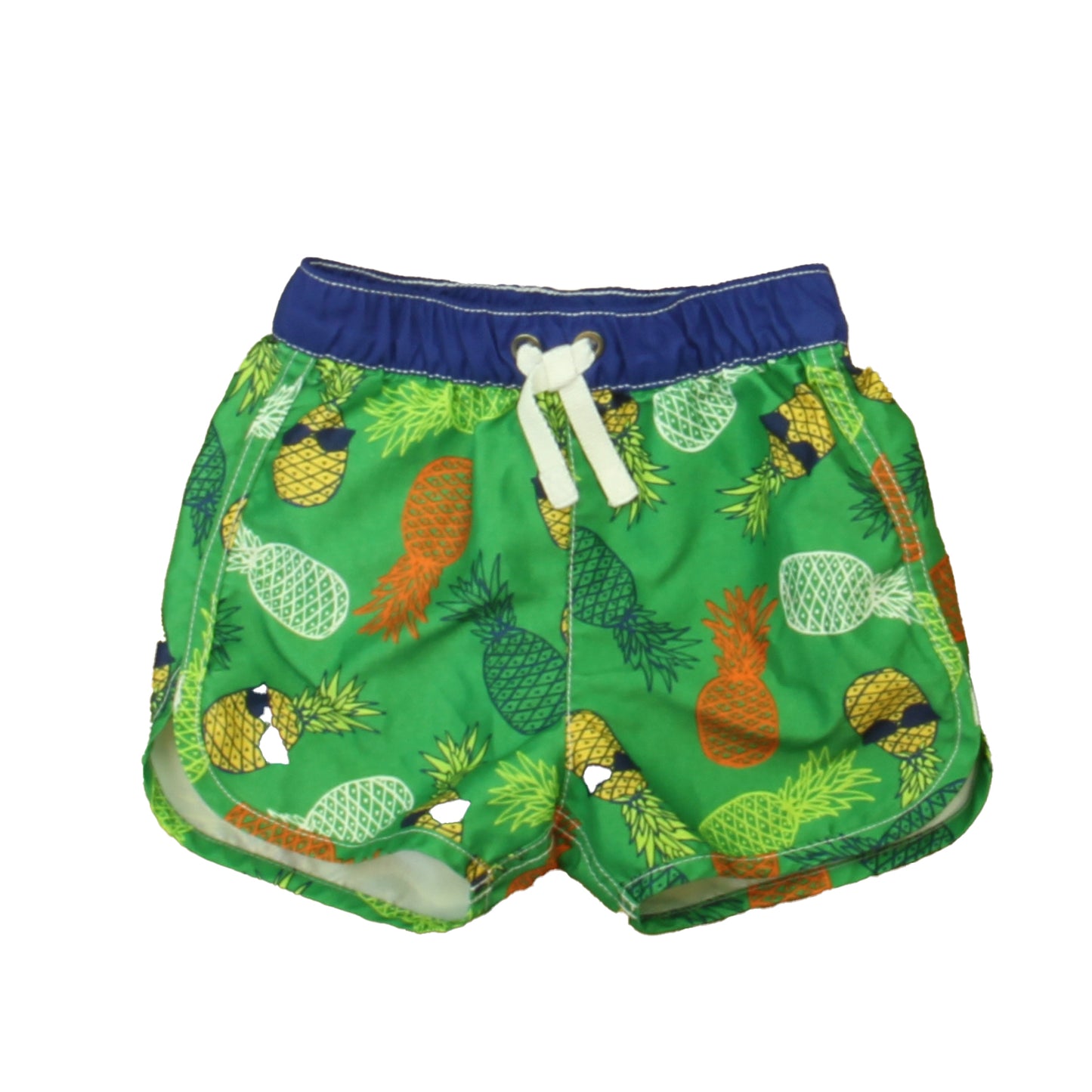 Hanna Andersson Boys Green Pineapples Trunks Size: 18-24 Months Green Pineapples