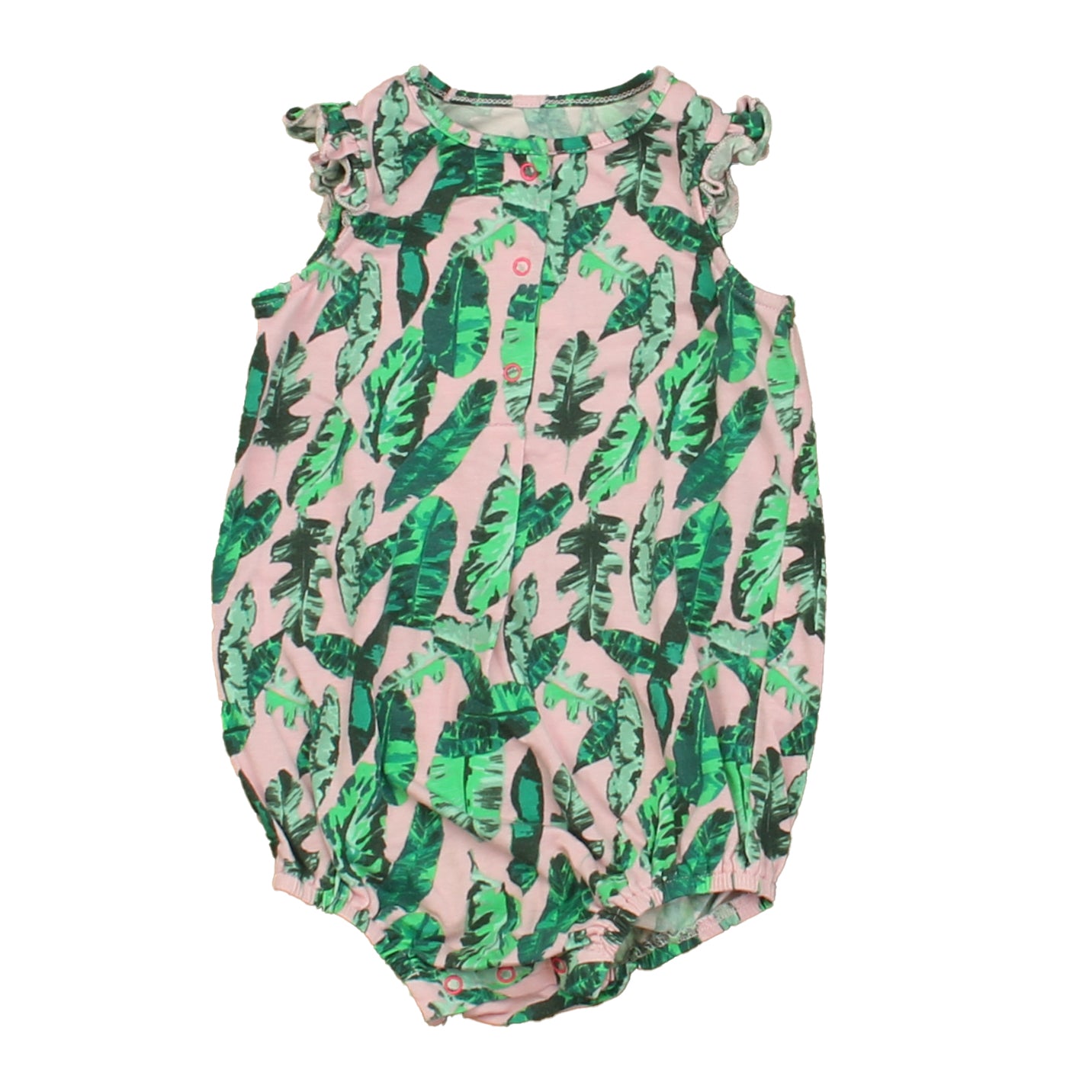 Egg Girls Green | Pink Romper Size: 9 Months Green | Pink