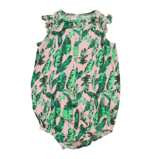 Egg Girls Green | Pink Romper Size: 9 Months Green | Pink