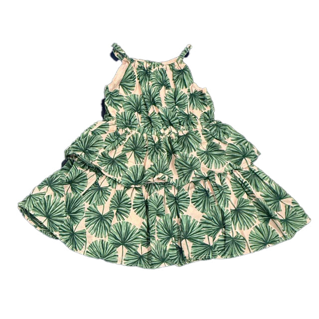 Janie and Jack Girls Green | Pink Dress Size: 18-24 Months