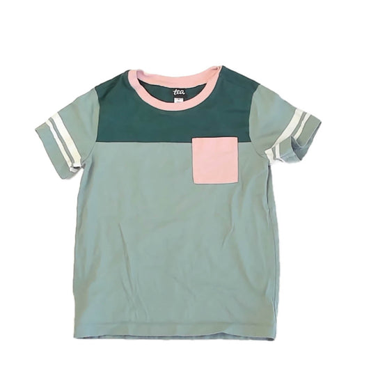 Tea Collection Boys Green | Pink T-Shirt Size: 6 Years Green | Pink