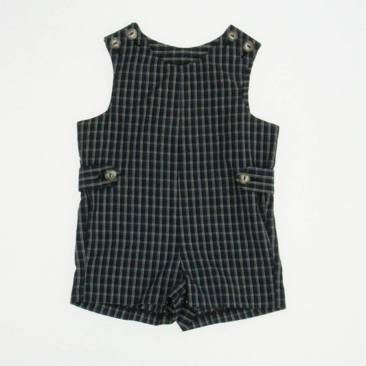 Imp Originals Boys Green | Plaid Romper Size: 12 Months Green | Plaid