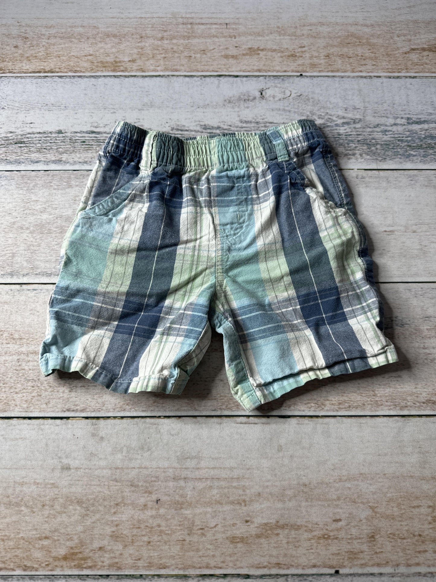Toughskins Boys green | plaid Shorts Size: 2T green | plaid