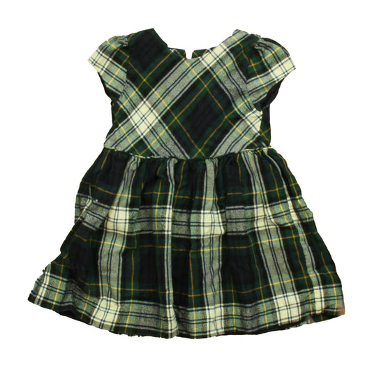 Ralph Lauren Girls Green Plaid Dress Size: 24 Months Green Plaid