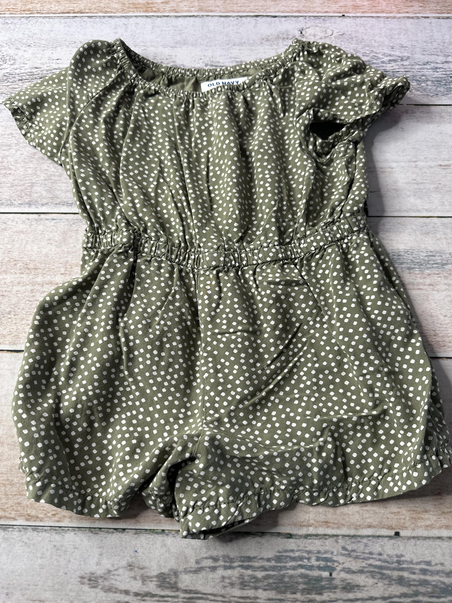 Old Navy Girls green | polka dot Romper Size: 3T green | polka dot