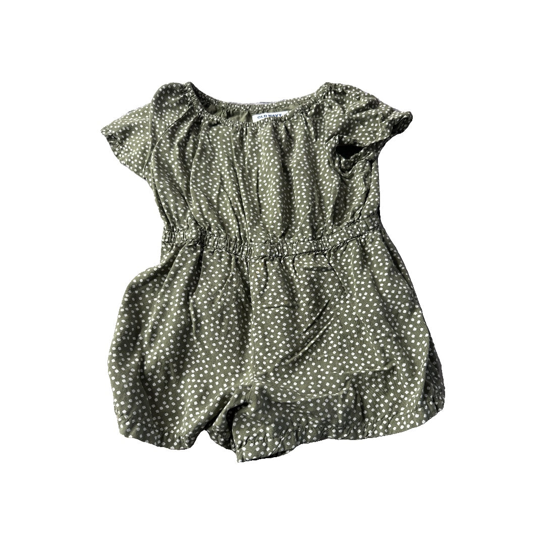 Old Navy Girls green | polka dot Romper Size: 3T green | polka dot