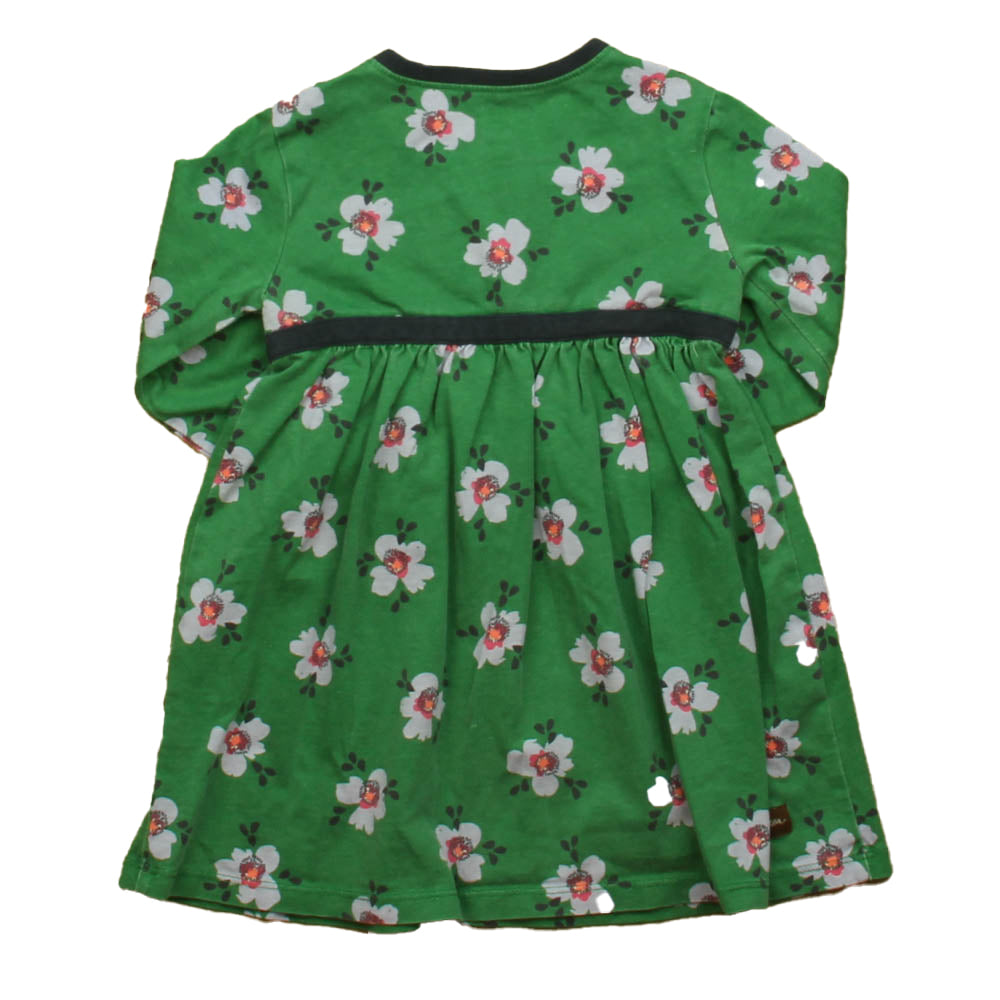 Tea Girls Green | Purple Floral Dress Size: 18-24 Months Green | Purple Floral