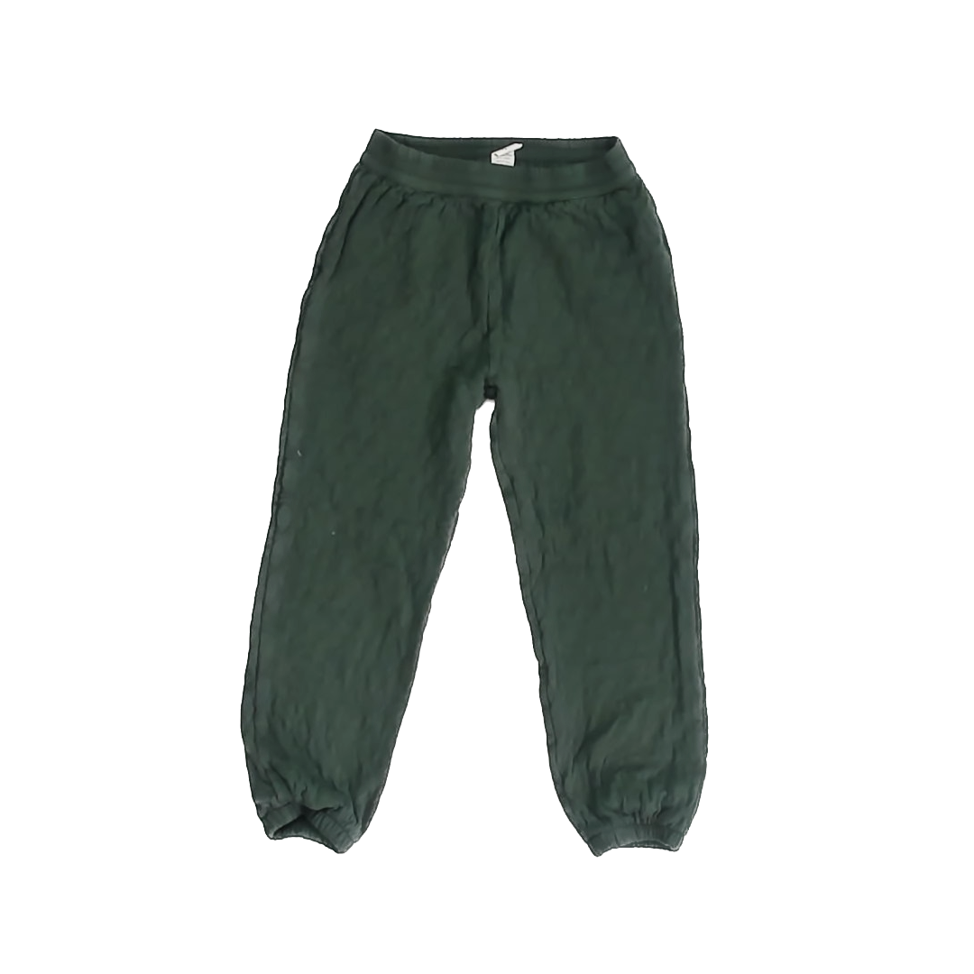 Kate Quinn Unisex Green Quilted Casual Pants Size: 6 Years Green Quilted