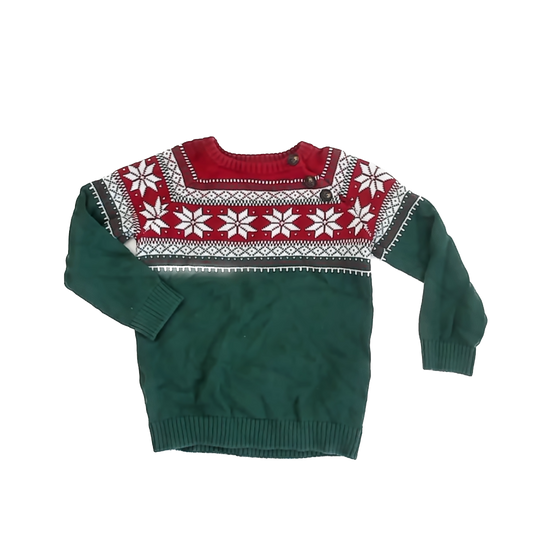 Gymboree Boys Green | Red Sweater Size: 5T Green | Red