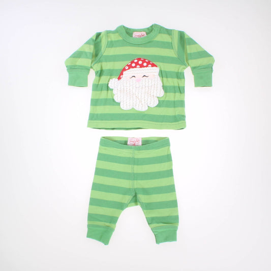 Mudpie Boys Green | Santa Apparel Sets Size: 0-6 Months Green | Santa