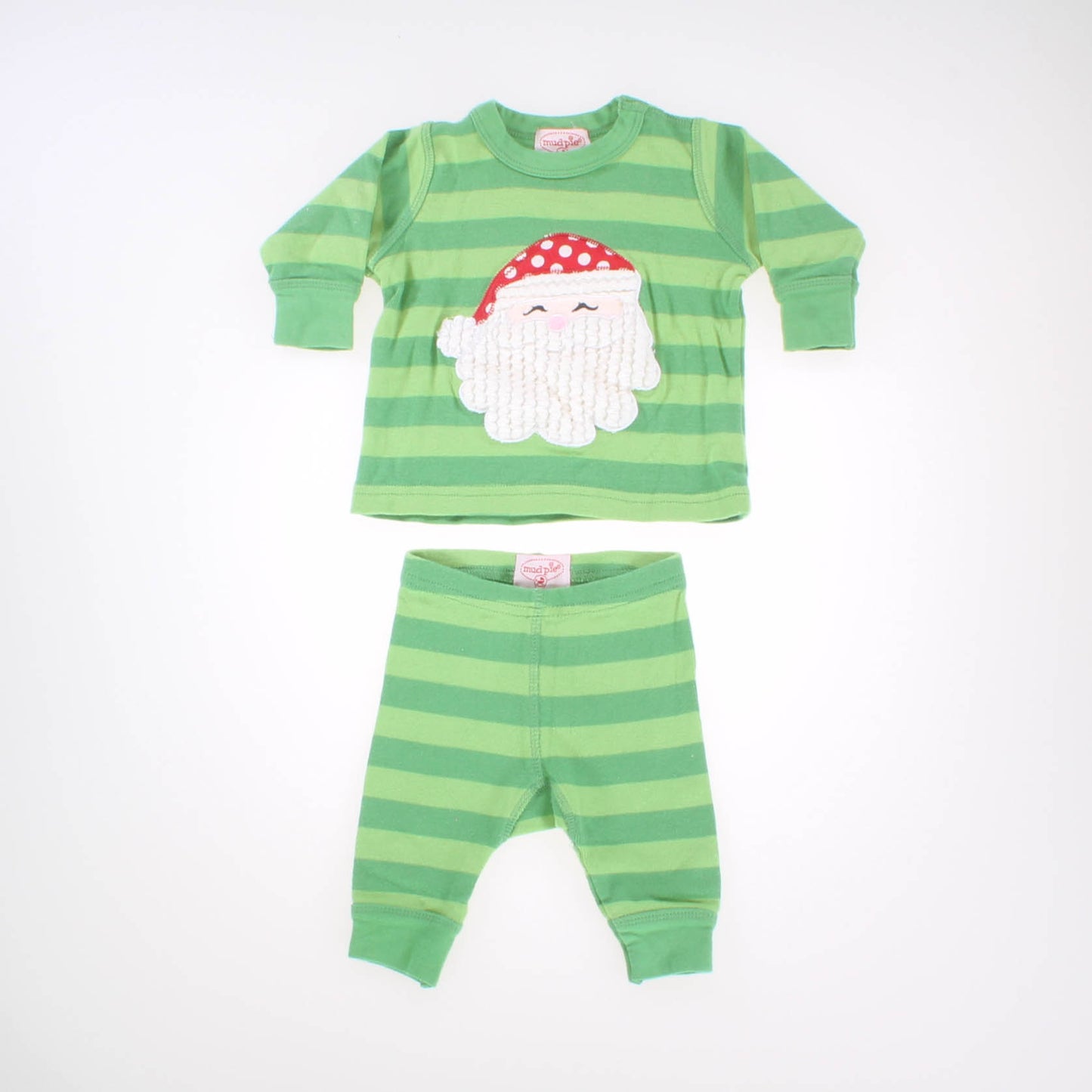 Mudpie Boys Green | Santa Apparel Sets Size: 0-6 Months Green | Santa