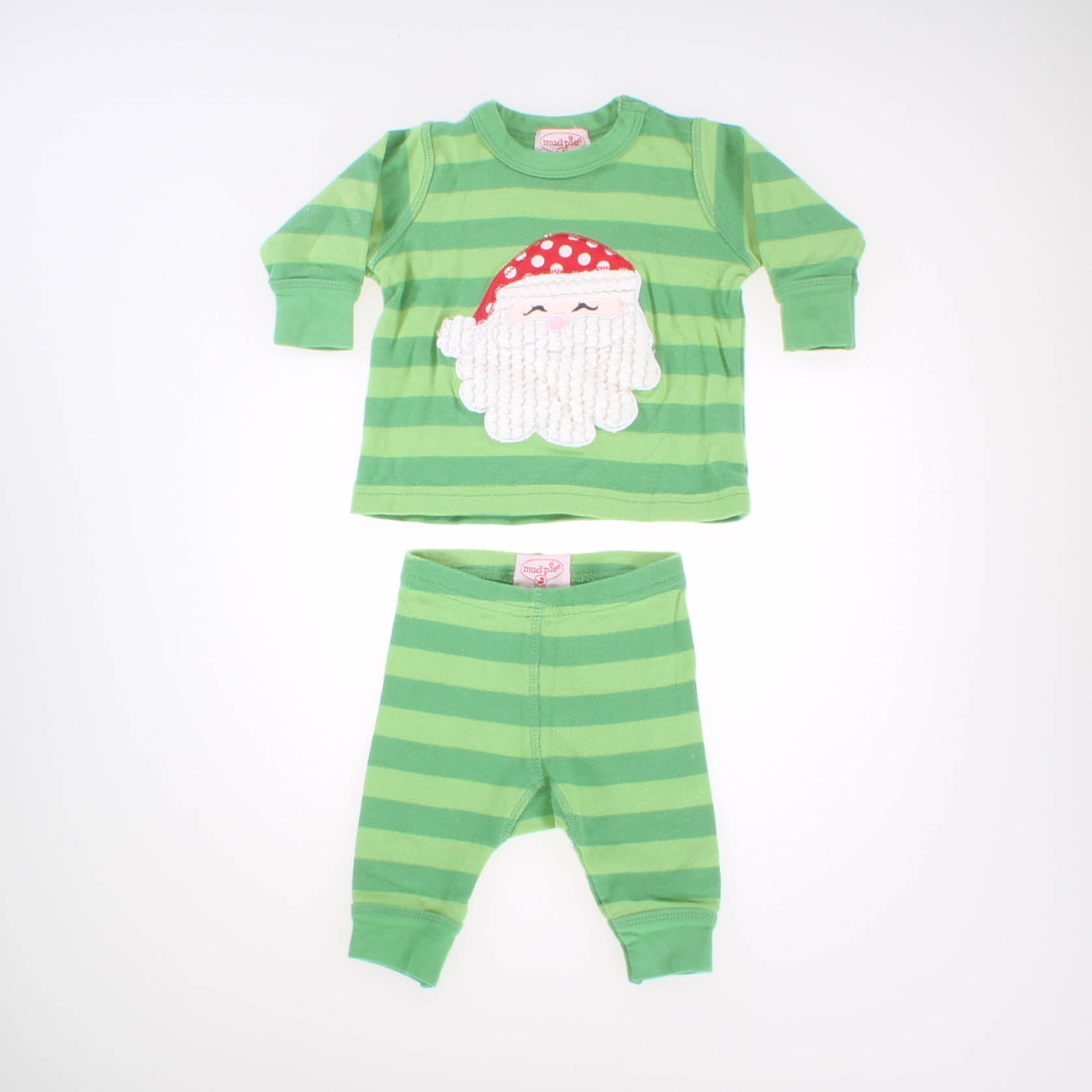 Mudpie Boys Green | Santa Apparel Sets Size: 0-6 Months Green | Santa