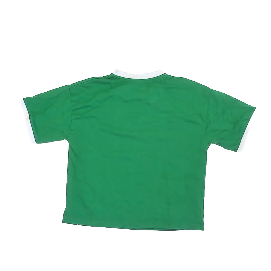 Denim & Flower Girls Green Shamrock T-Shirt Size: 9/10 Green Shamrock