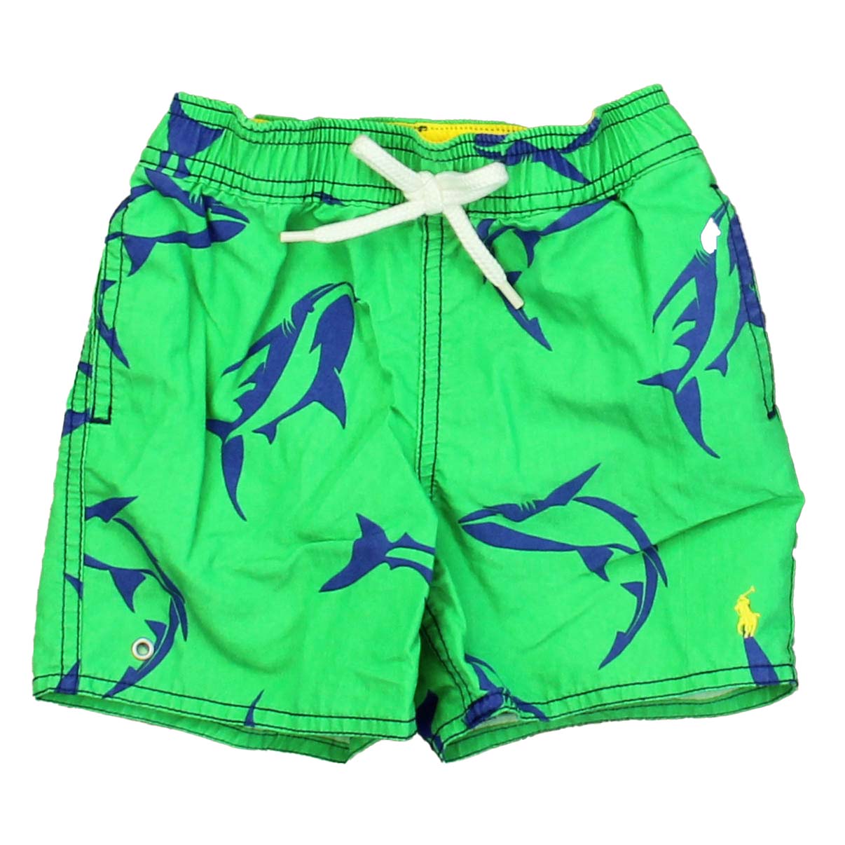Ralph Lauren Boys Green | Sharks Trunks Size: 24 M Green | Sharks