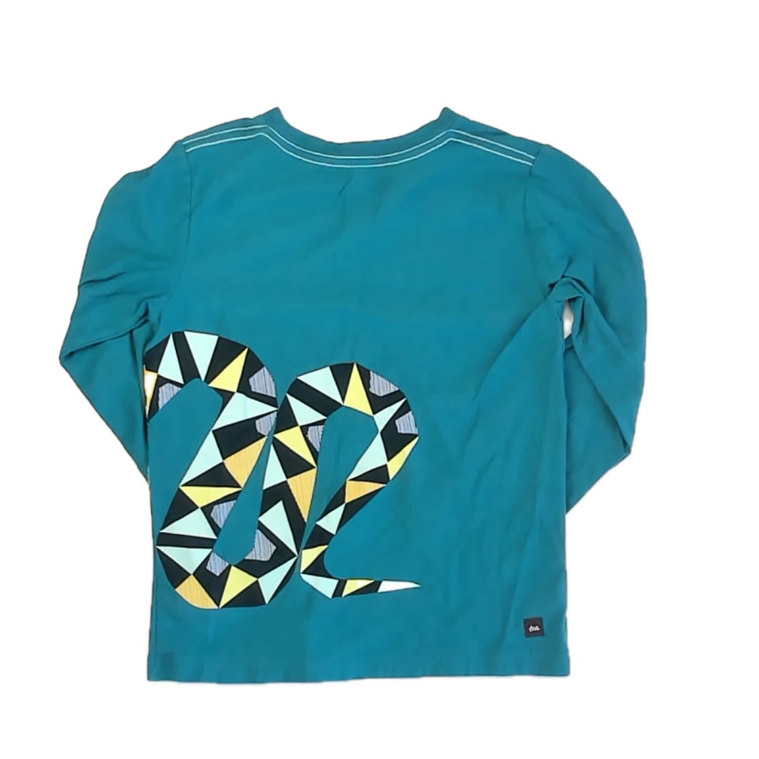 Tea Collection Boys Green Snake Long Sleeve T-Shirt Size: 7 Years Green Snake