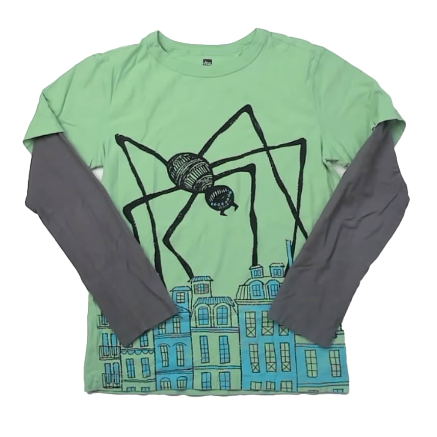 Tea Collection Boys Green Spider Long Sleeve T-Shirt Size: 12 Years Green Spider