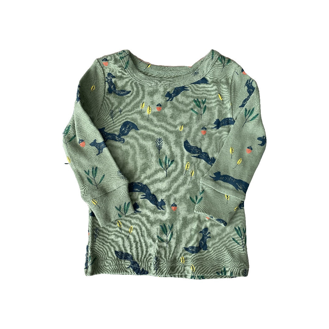 Oliver & Rain Unisex green | Squirrel Pajamas Size: 12M green | Squirrel