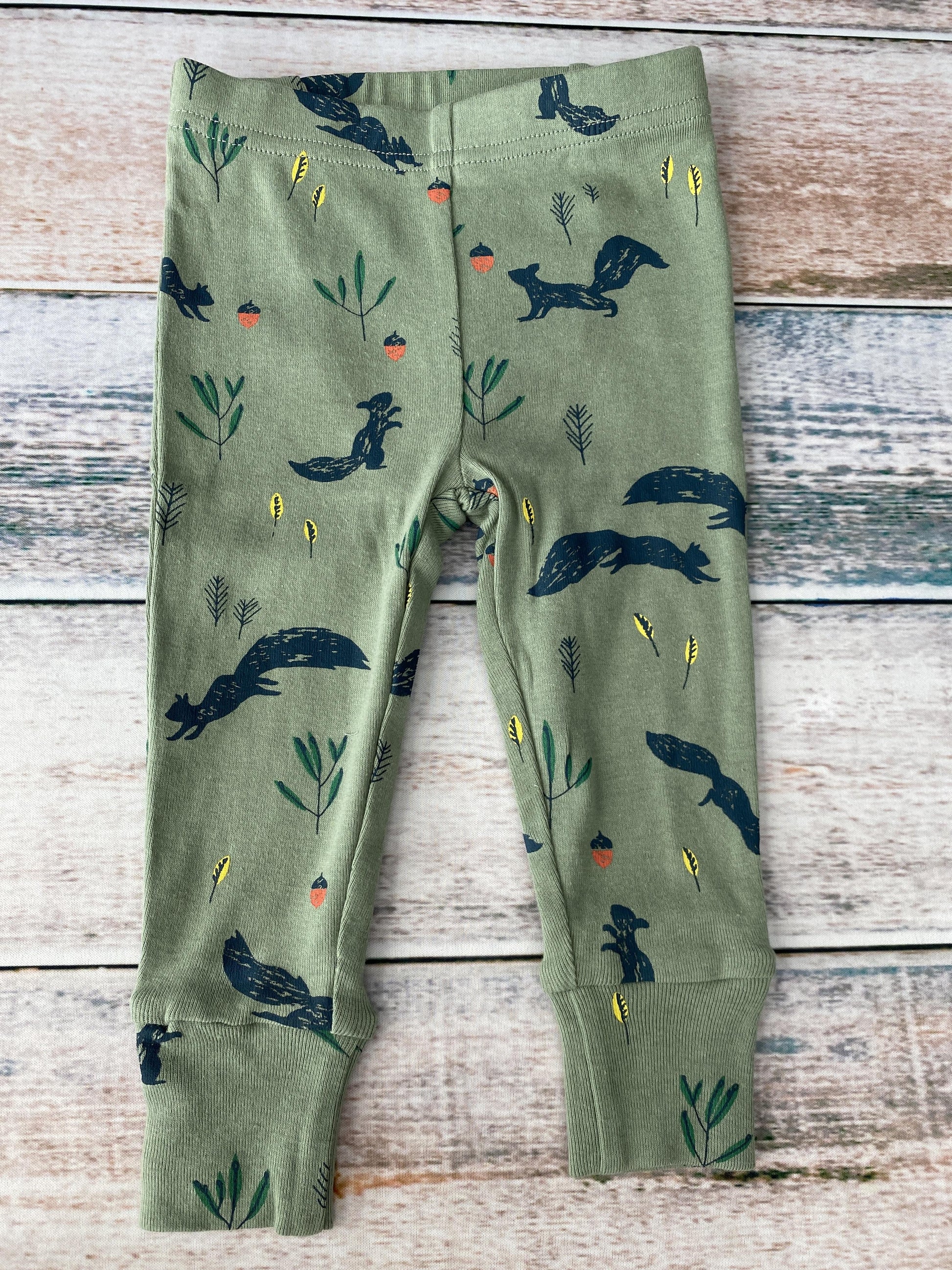 Oliver & Rain Unisex green | Squirrel Pajamas Size: 12M green | Squirrel