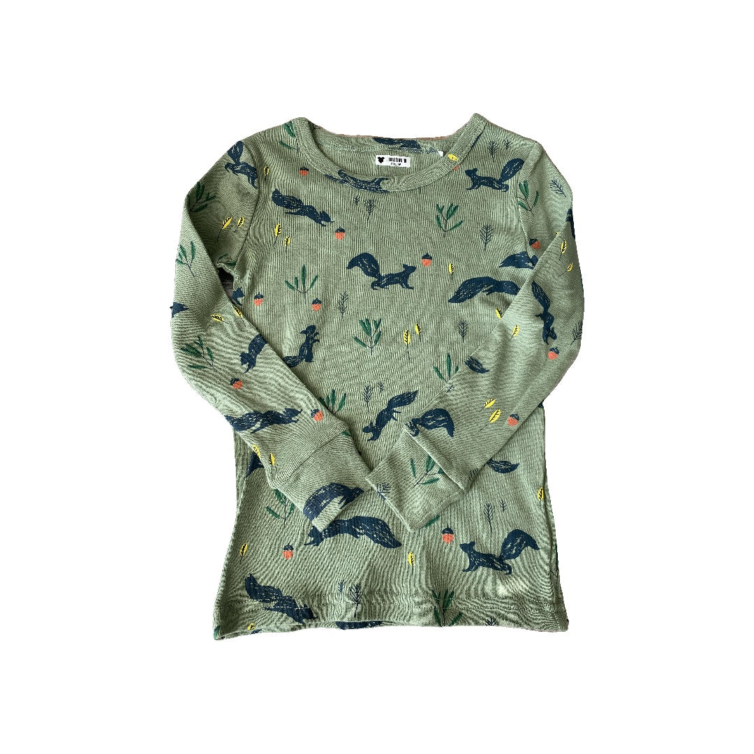 Oliver & Rain Unisex green | Squirrel Pajamas Size: 4T green | Squirrel