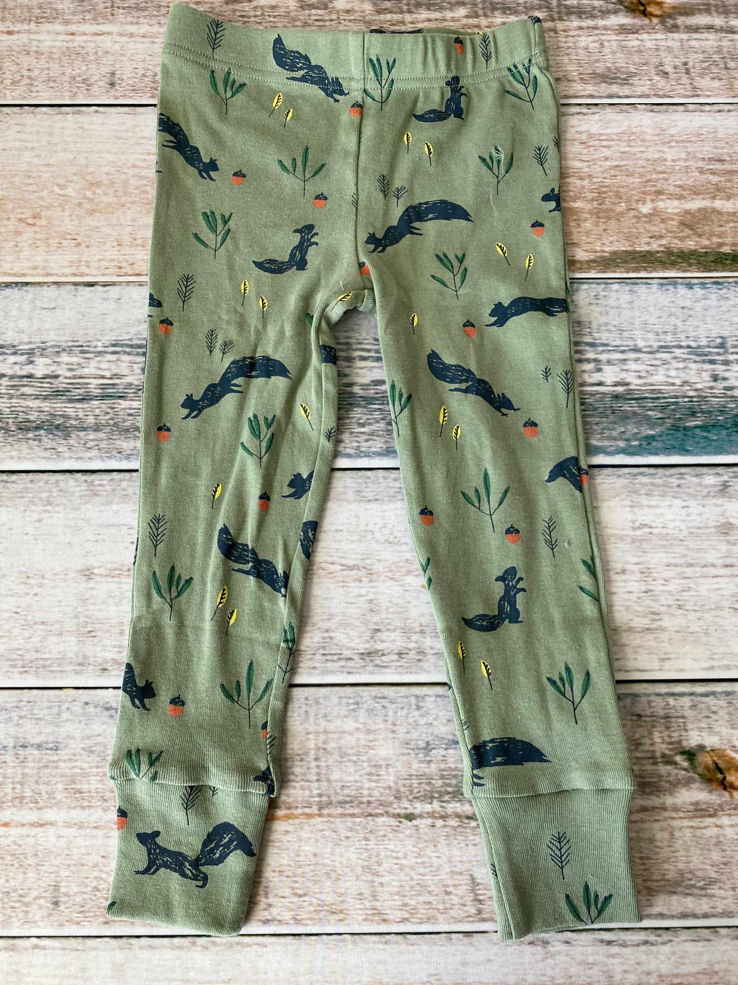 Oliver & Rain Unisex green | Squirrel Pajamas Size: 3T green | Squirrel