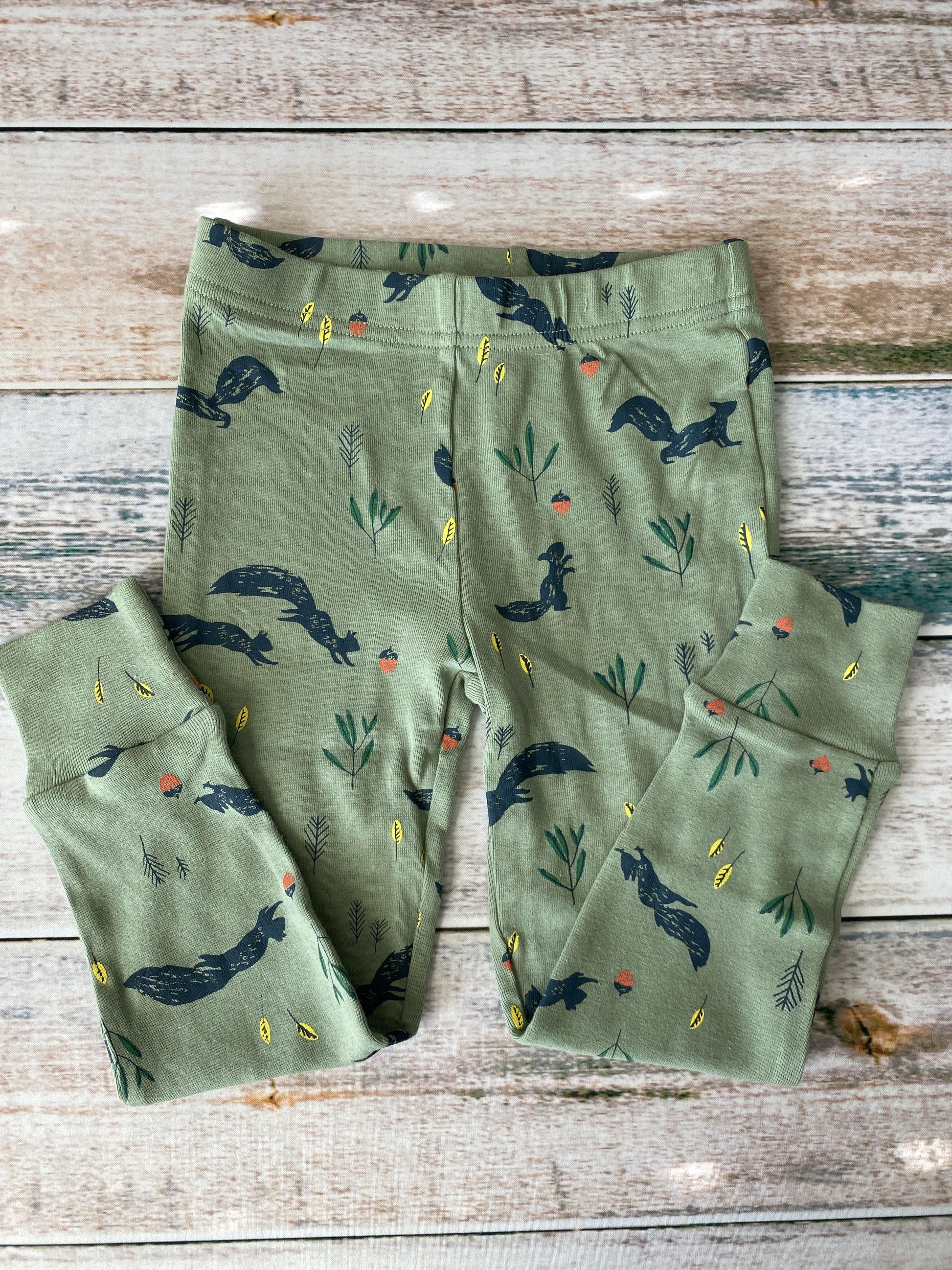 Oliver & Rain Unisex green | Squirrel Pajamas Size: 4T green | Squirrel