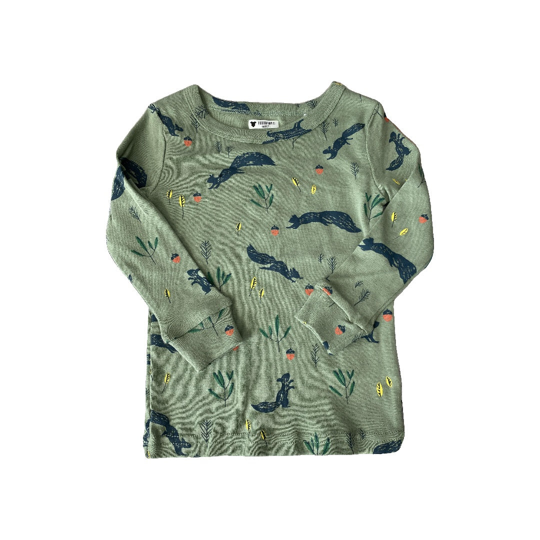 Oliver & Rain Unisex green | Squirrel Pajamas Size: 24 months green | Squirrel