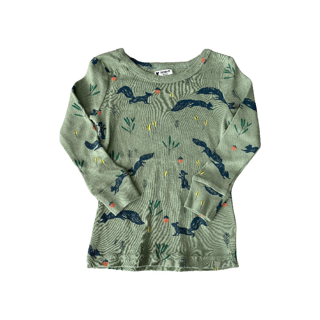 Oliver & Rain Unisex green | Squirrel Pajamas Size: 2T green | Squirrel