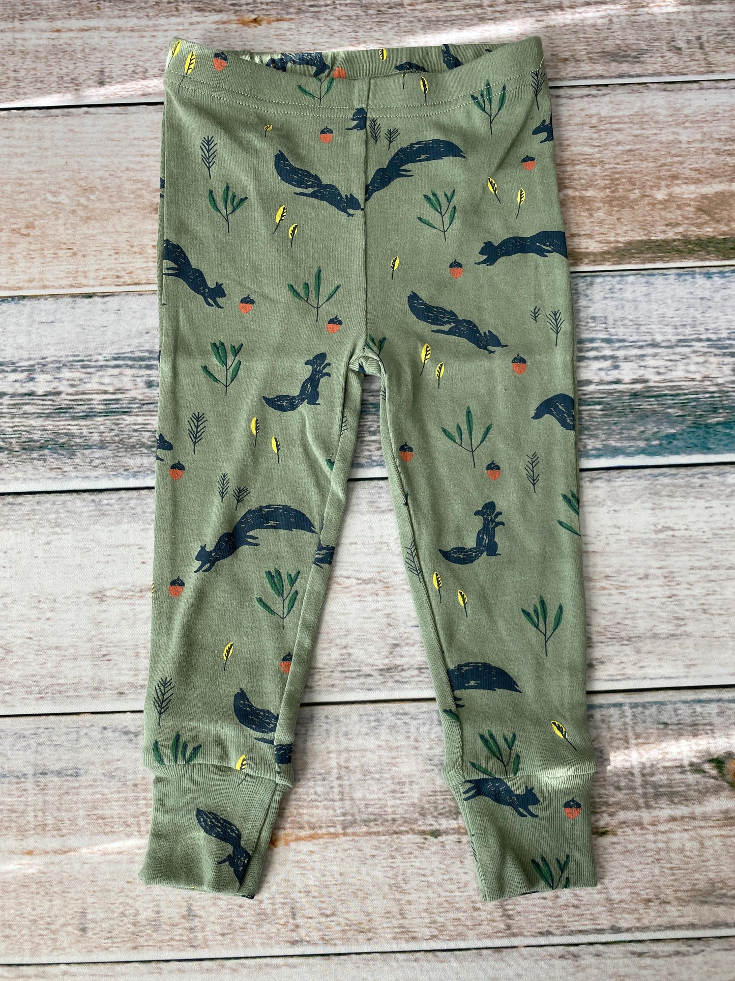 Oliver & Rain Unisex green | Squirrel Pajamas Size: 24 months green | Squirrel