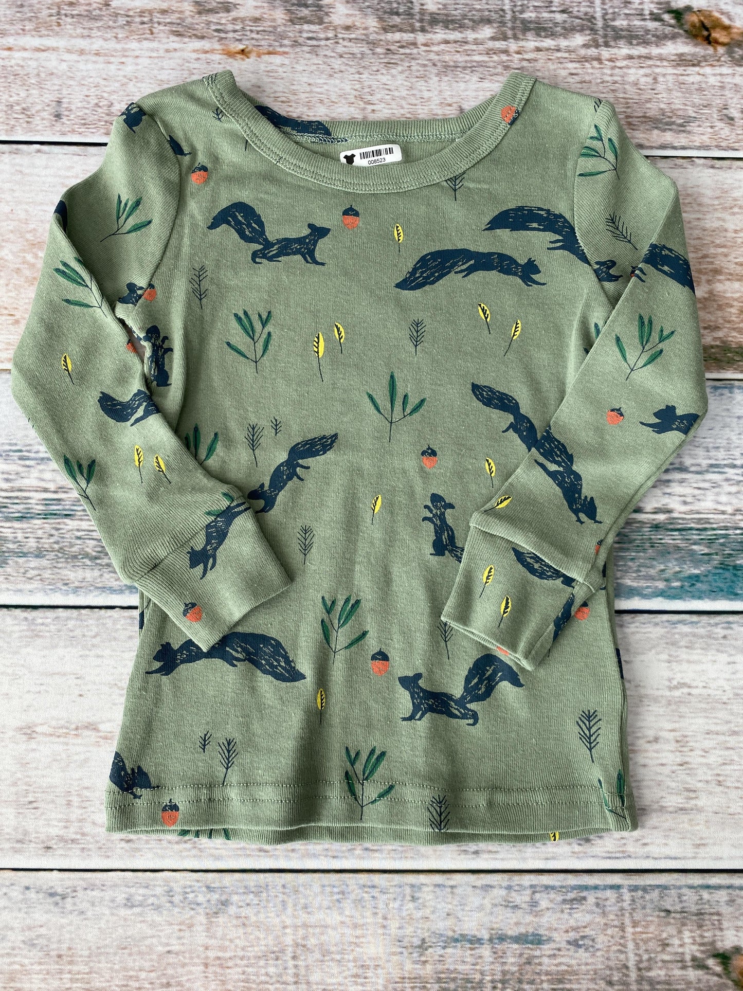 Oliver & Rain Unisex green | Squirrel Pajamas Size: 2T green | Squirrel