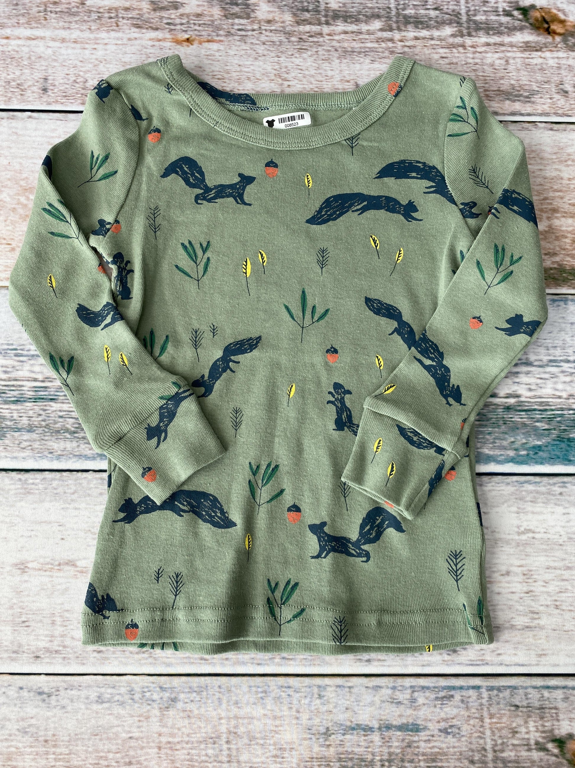 Oliver & Rain Unisex green | Squirrel Pajamas Size: 2T green | Squirrel