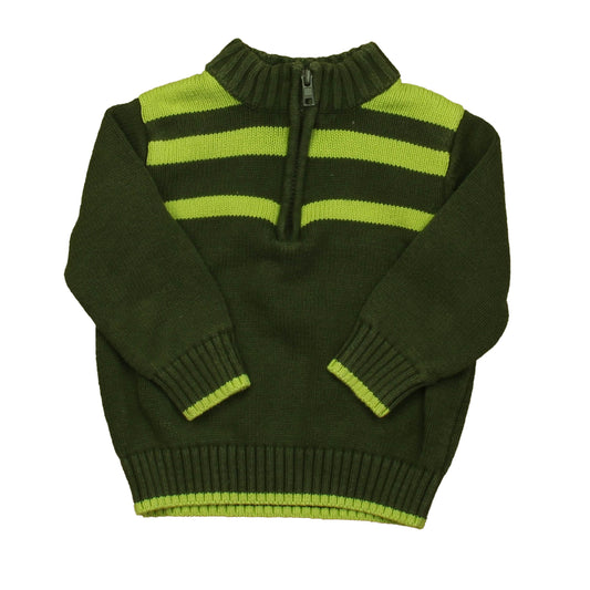 Gymboree Boys Green Stripe Sweater Size: 12-18 Months Green Stripe
