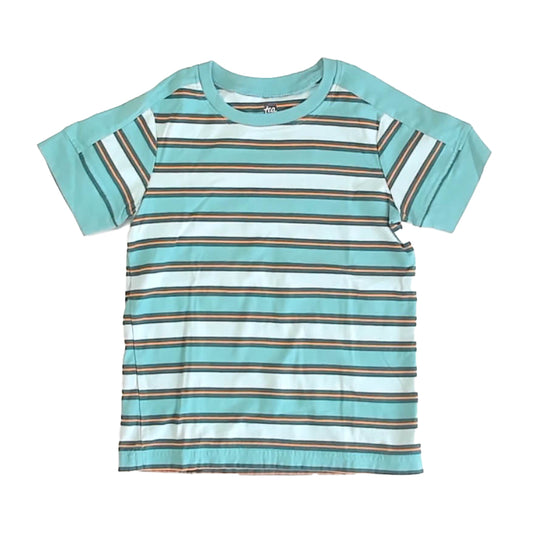 Tea Collection Boys Green Stripe T-Shirt Size: 4T Green Stripe