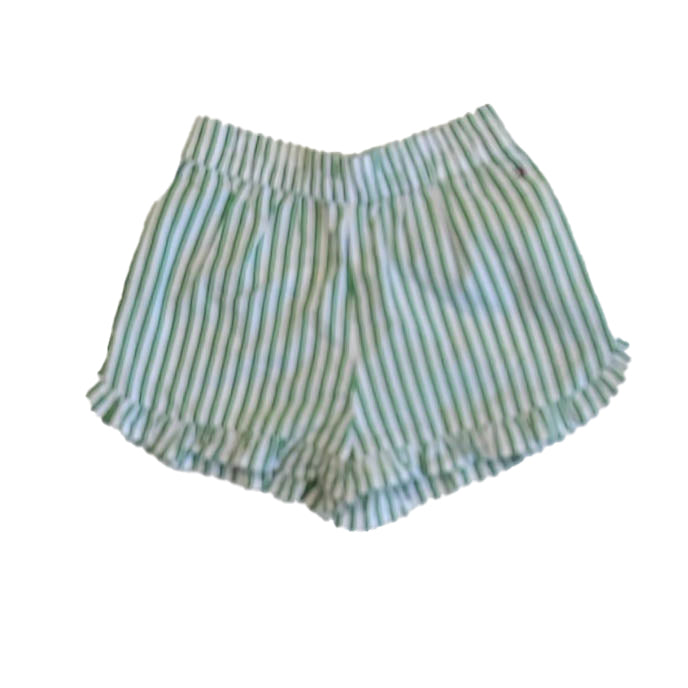 Tommy Hilfiger Girls Green Stripe Shorts Size: 3T Green Stripe