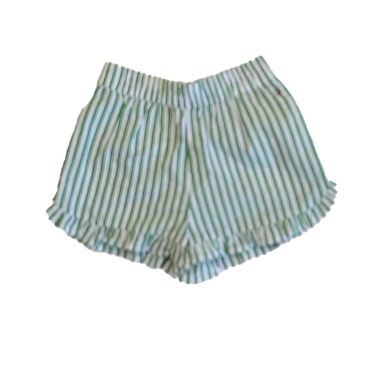 Tommy Hilfiger Girls Green Stripe Shorts Size: 3T Green Stripe