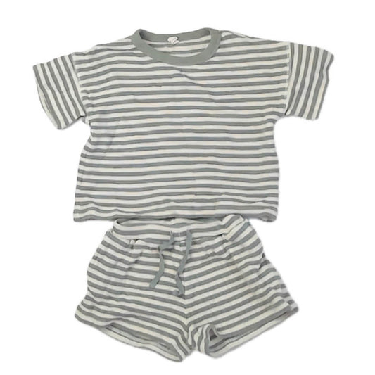 Quincy Boys Green Stripe Apparel Sets Size: 18-24 Months Green Stripe