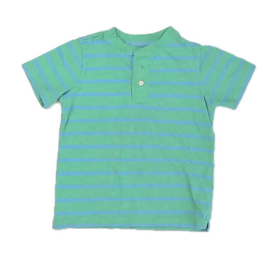 Primary.com Boys Green Stripe Henley Size: 3T Green Stripe
