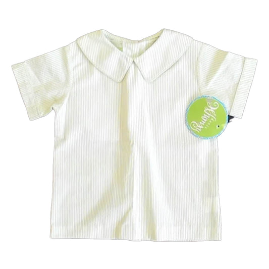 Classic Whimsey Girls Green Stripe Blouse Size: 6 Years Green Stripe