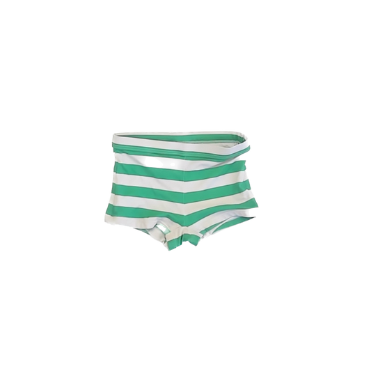 Hanna Andersson Unisex Green Striped Swimwear Size: 4T Green Striped