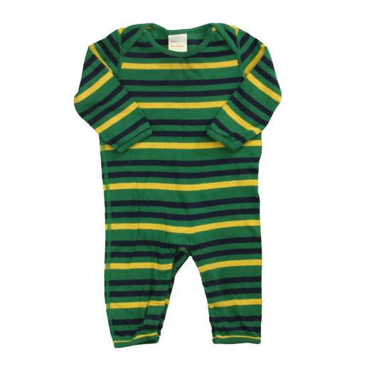Hanna Andersson Boys Green Striped Long Sleeve Outfit Size: 6-12 Months (70cm) Green Striped