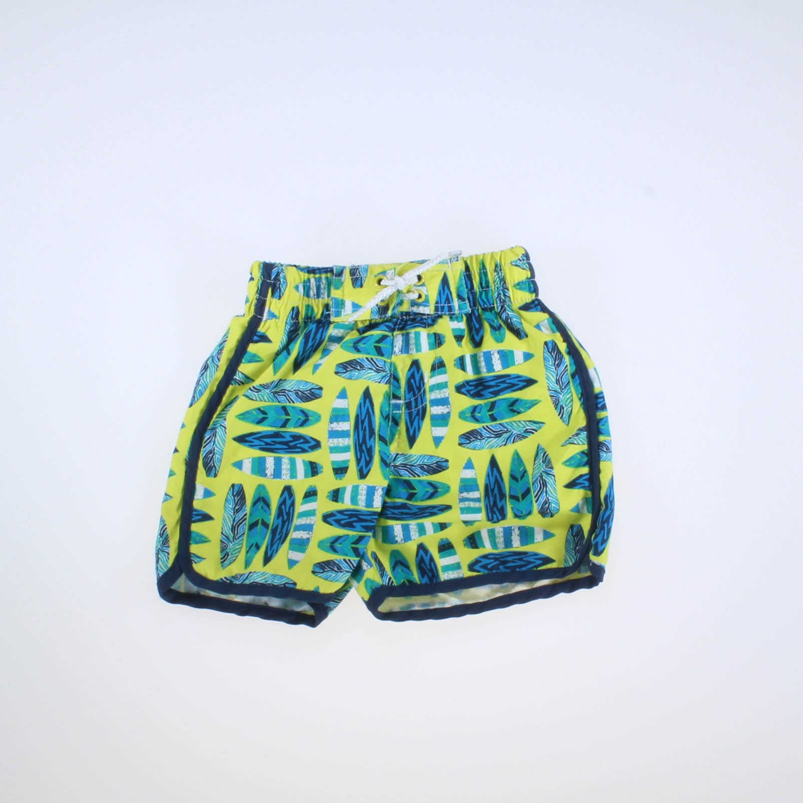 Koala Kids Boys Green | Surfboard Print Trunks Size: 12 Months Green | Surfboard Print