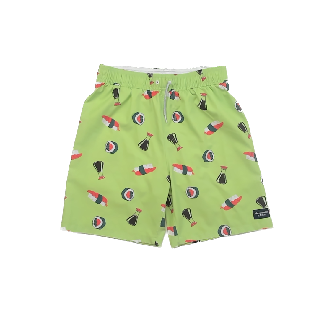 Abercombie & Fitch Boys Green Sushi Trunks Size: 15-16 Years Green Sushi