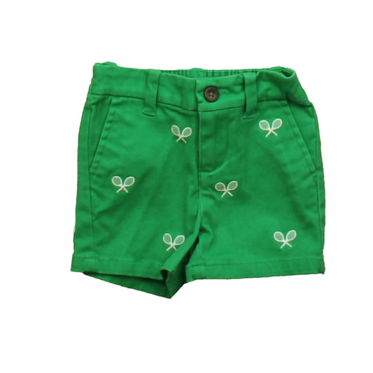 Janie and Jack Boys Green Tennis Shorts Size: 3-6 Months Green Tennis