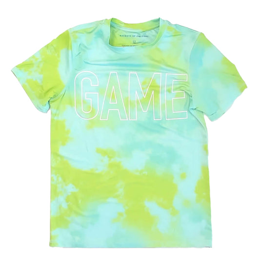 Rockets Of Awesome Boys Green Tie Dye T-Shirt Size: 12 years Green Tie Dye